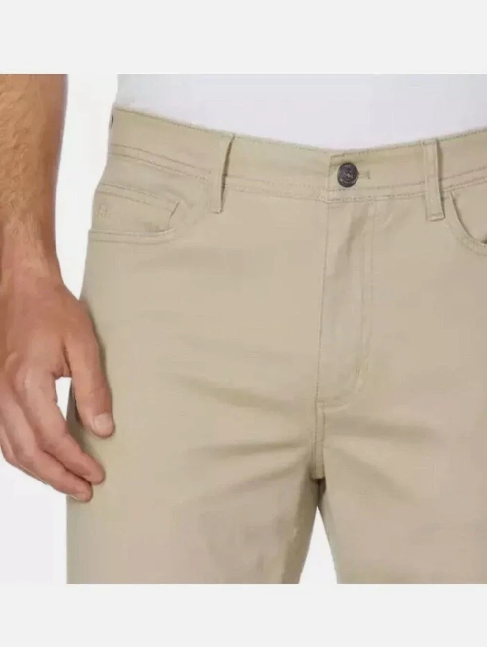 English Laundry Men's 5- Pocket Straight Fit Stretch Pant 40x32 BROWN